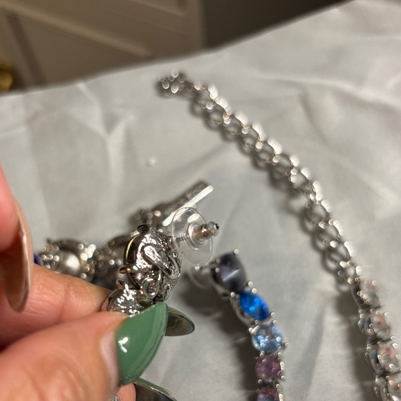 Oscar the la renta vintage Elegant Blue and Silver Jewelry Set - Picture 9 of 10